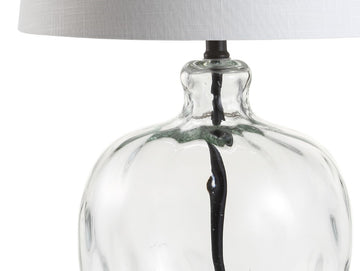 Rae 26.5" Glass/Metal LED Table Lamp - JONATHAN Y